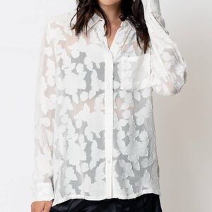 🖤White Floral Women's Top